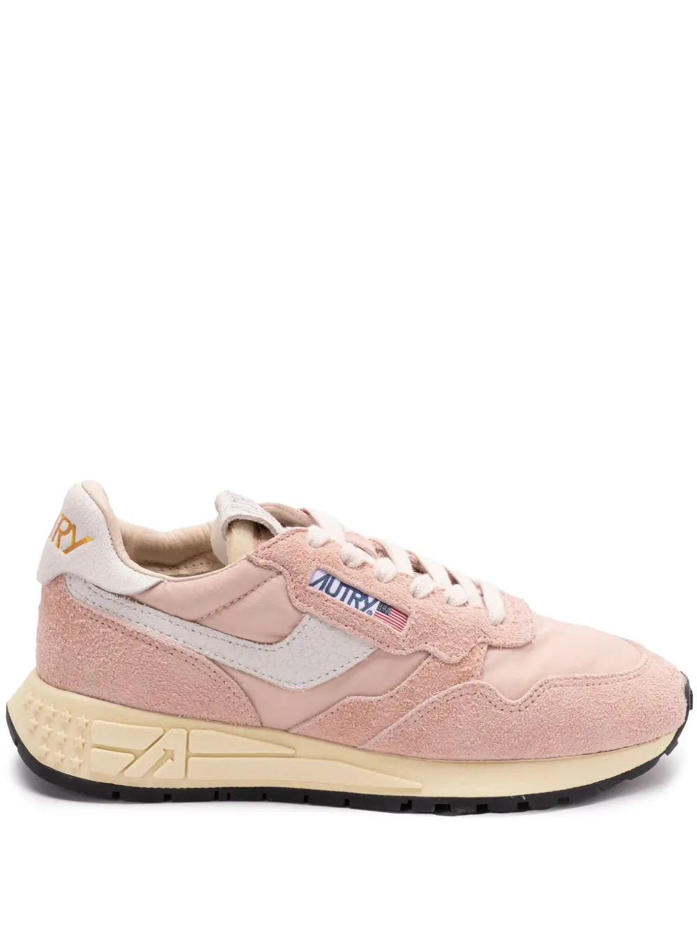 Autry logo-print Trainers  | Pink | FARFETCH | Farfetch Global