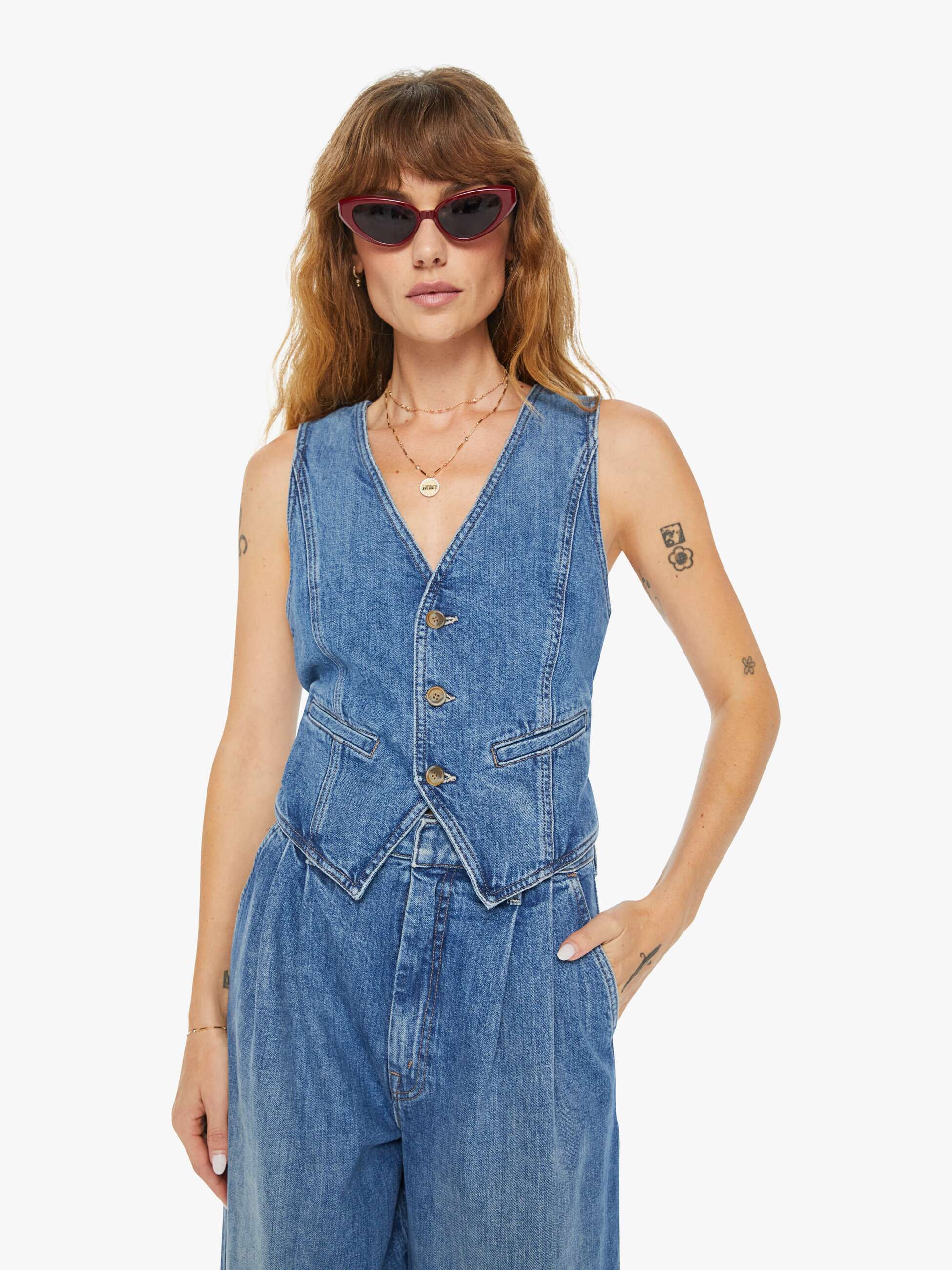 Clare V. x MOTHER The Belle Vest | Mother Denim