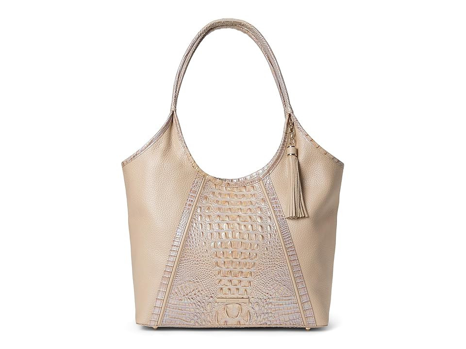 Brahmin Melora Tote Women's Handbags Pearl, Leather | Zappos