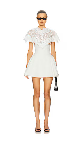 Helsa The Mademoiselle Mini Dress in Ivory. - size M | Revolve Clothing (Global)
