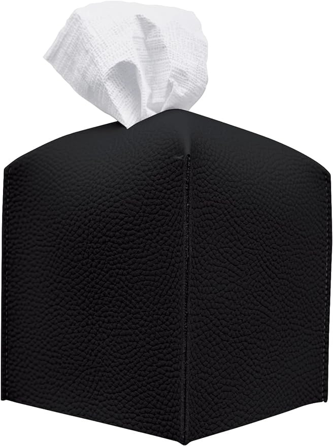 Carrotez Tissue Box Cover, [Refined] Modern PU Leather Square Tissue Box Holder - Decorative Hold... | Amazon (US)