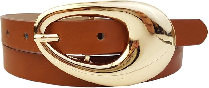 Hot, Trending Gold Oval Buckle Belt | Amazon (US)