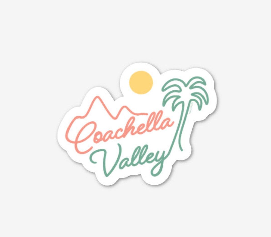 Coachella Valley Sticker - Etsy | Etsy (US)