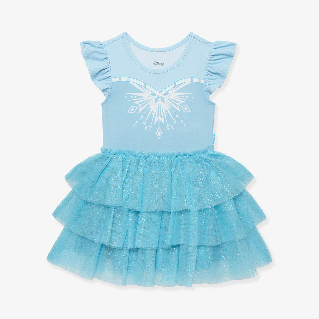 Blue Girl Toddler Tulle Dress | Disney Frozen Elsa | Posh Peanut