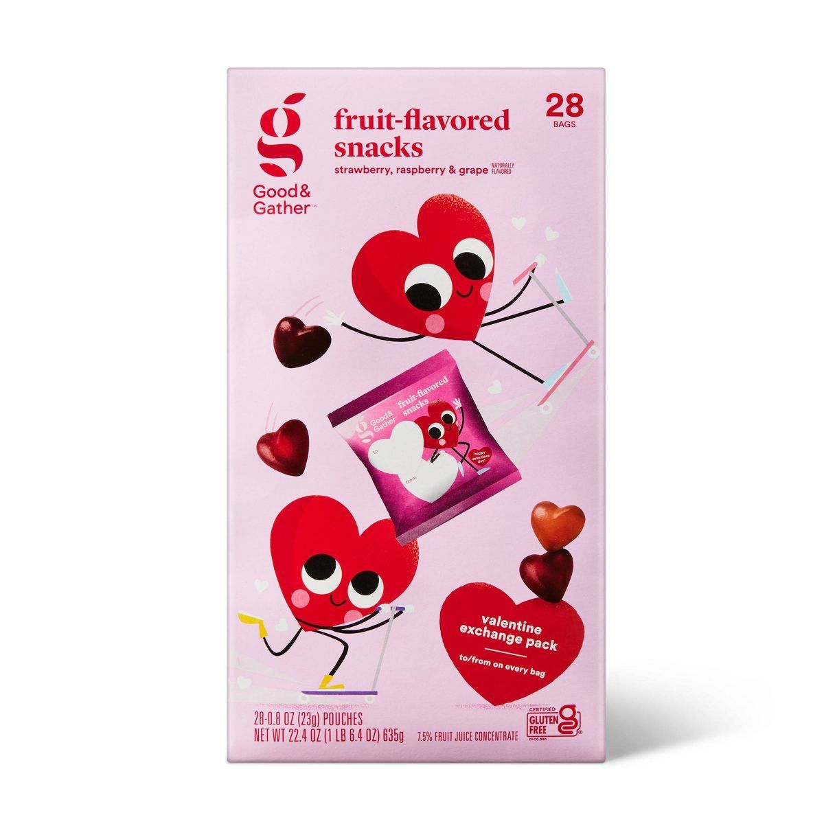 Valentine's Fruit Flavored Snacks - 22.4oz - Good & Gather™ | Target