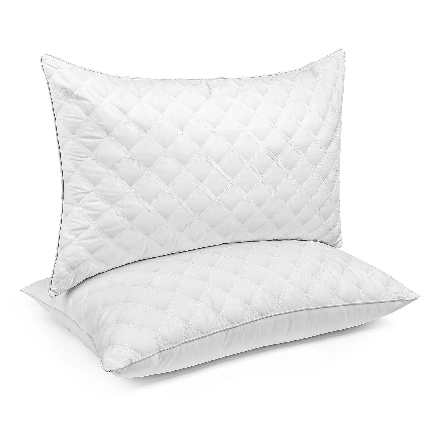 Bed Pillows for Side Sleeper Queen Size Pillows for Bed Set of 2 Cooling Hotel Gusseted Pillows f... | Walmart (US)