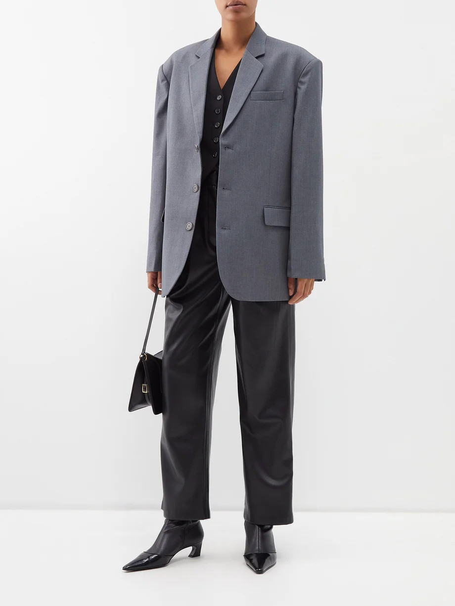 Gelso oversized Tencel-blend blazer | The Frankie Shop | Matches (UK)