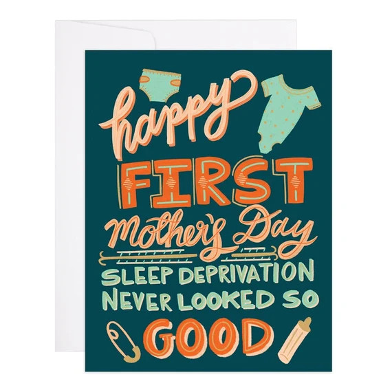 First Mother's Day Card - Happy Mother's Day - Best Mom - Mother's Day Card From Kid - Letterpres... | Etsy (US)