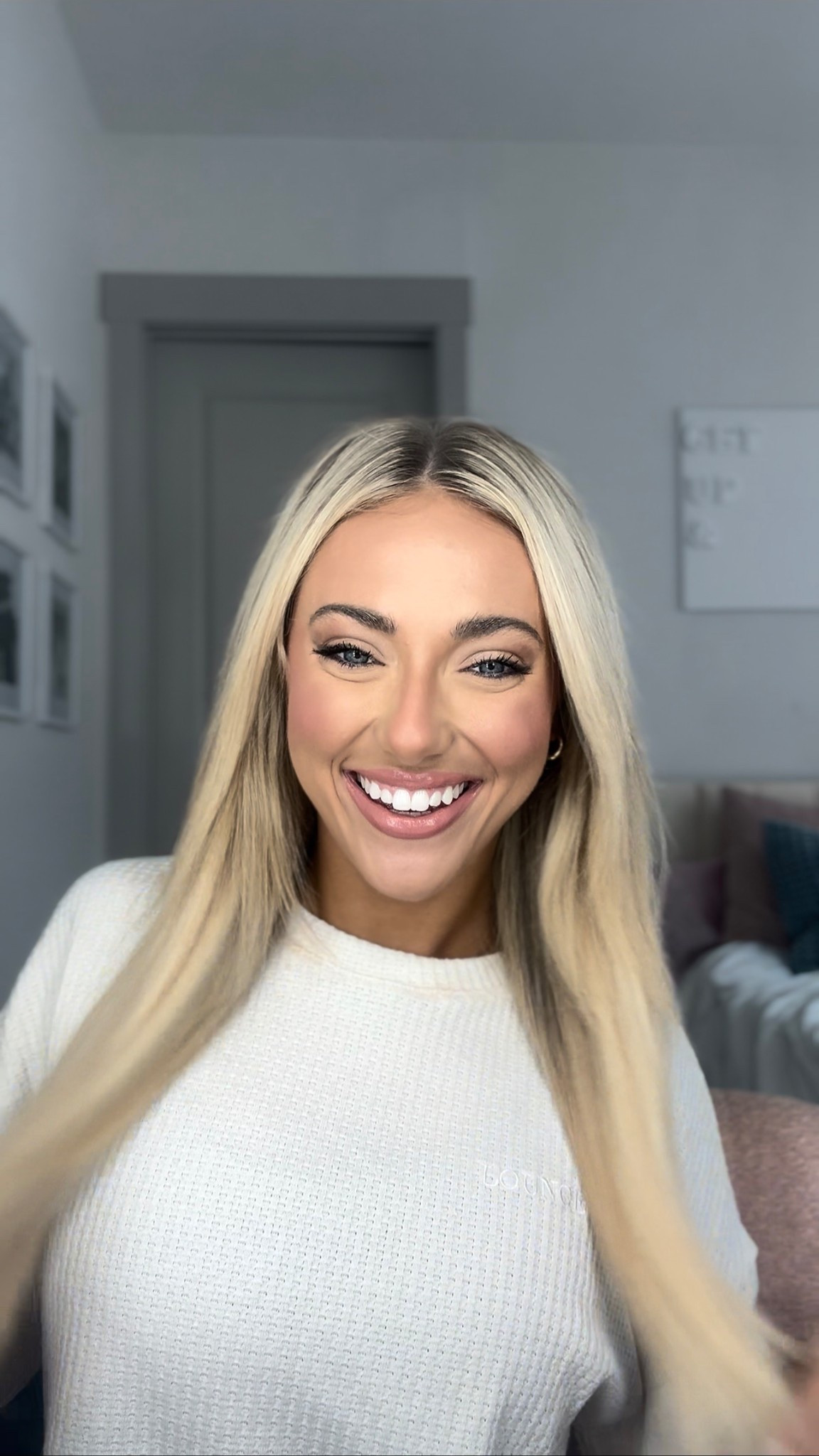 My Go To Game Day Look!!!💇🏼‍♀️🎀🩵 #babylisspro #babylissprousa #ad @babylissprousa 

#LTKStyleTip #LTKU #LTKBeauty