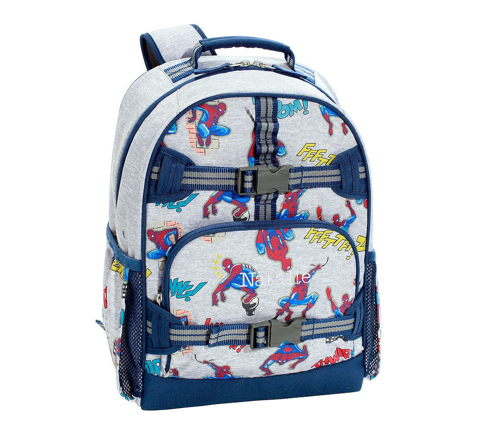 Glow-in-the-Dark Marvel Spider-Man Mackenzie Large RPET Backpack | Pottery Barn Kids