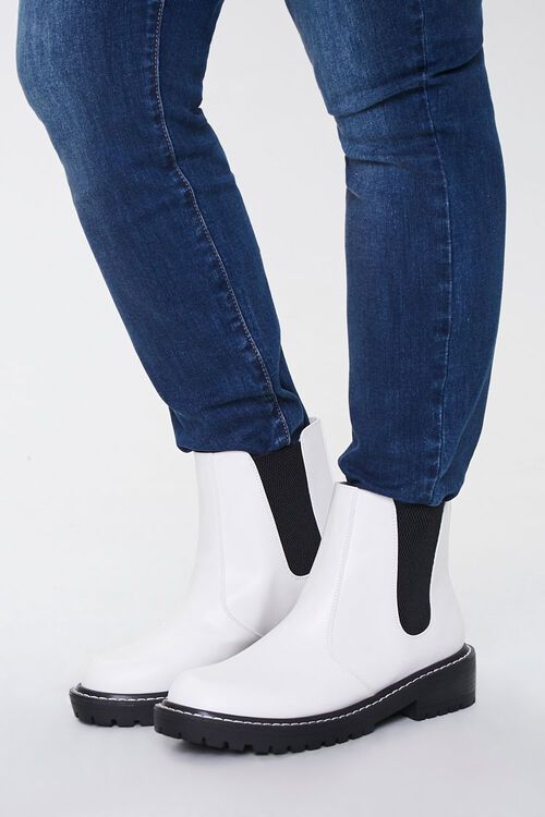 Faux Leather Chelsea Booties (Wide) | Forever 21 (US)