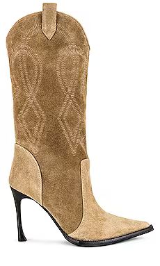 Jeffrey Campbell Sabotage Boots in Camel Suede from Revolve.com | Revolve Clothing (Global)
