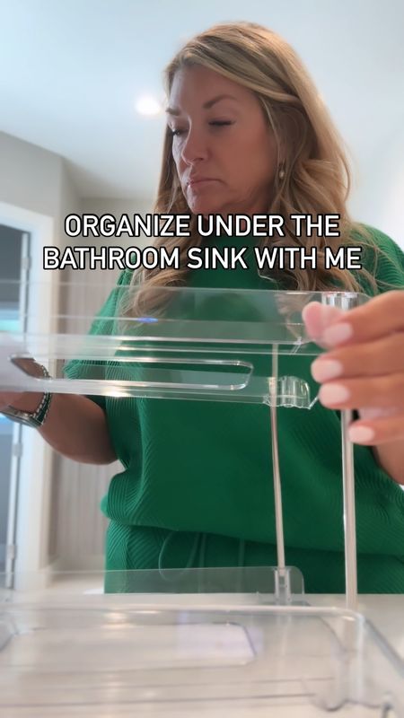 These tiered pull out bins are a great way to organize. I used them under my bathroom sink. They are sturdy and the drawers pull out and are also removable 

#LTKHome #LTKFindsUnder50 #LTKVideo