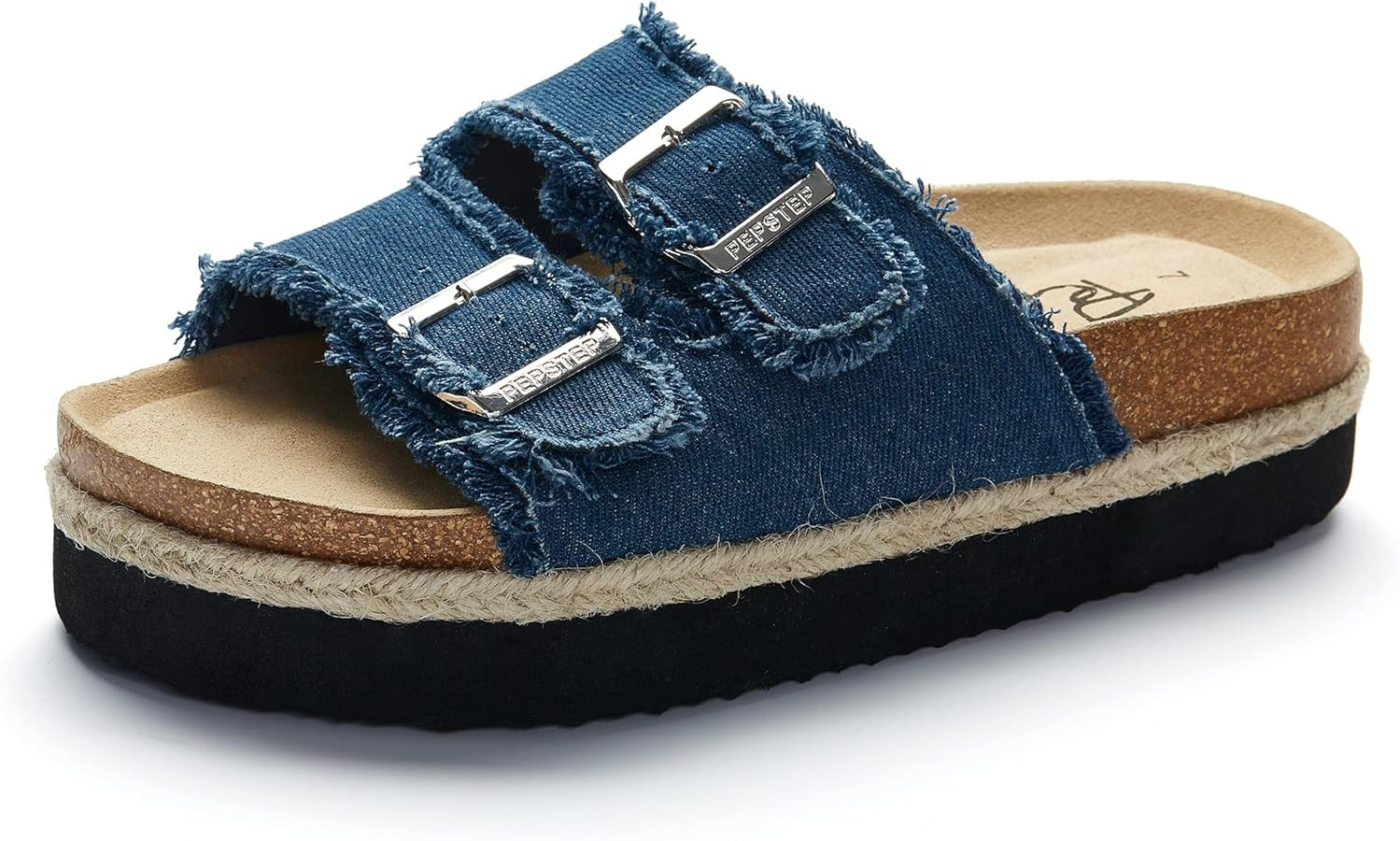 Slide Sandals for Women with Soft Cork Footbed and Strap, Ladies Fashion Platform Slide Sandals C... | Amazon (US)