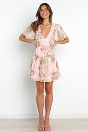 Kiri Dress - Pink Floral Dress- Spring Dress | Petal & Pup (US)