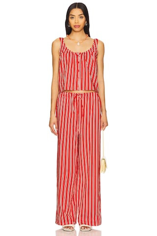 WeWoreWhat Tie Waist Pant in Vibrant Red Multi from Revolve.com | Revolve Clothing (Global)