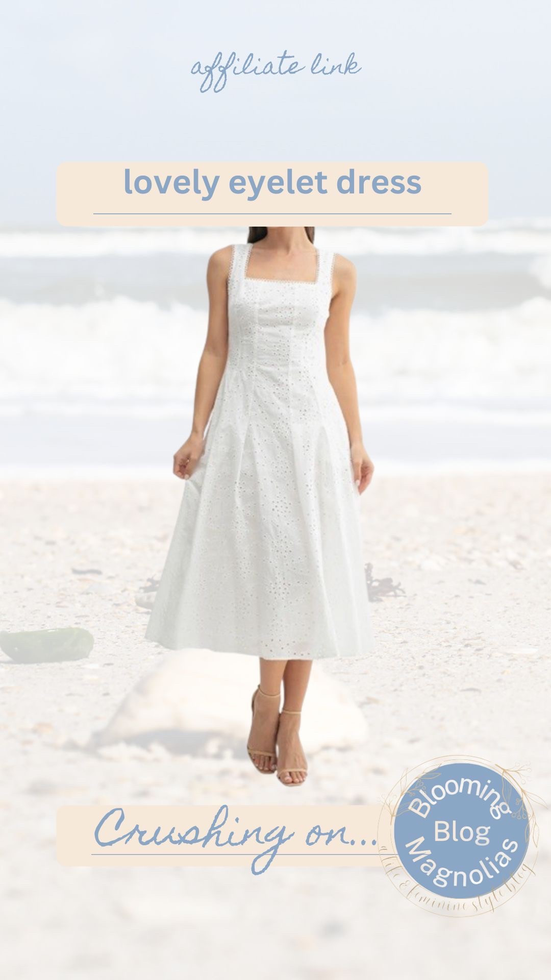Lovely white eyelet dress under $70! 
More neutral dresses for spring linked. 

#LTKFindsUnder100