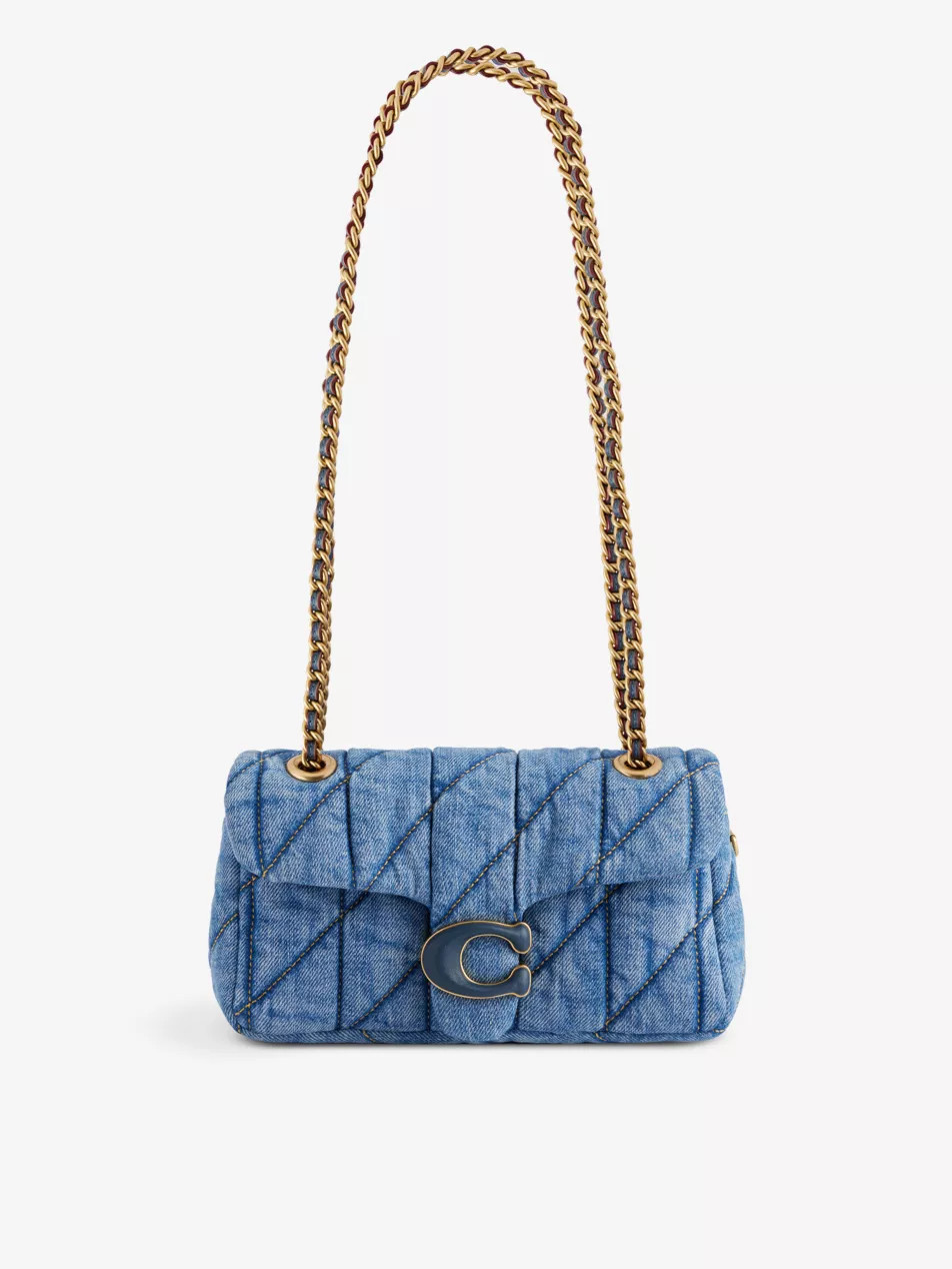Tabby 20 quilted denim cross-body bag | Selfridges