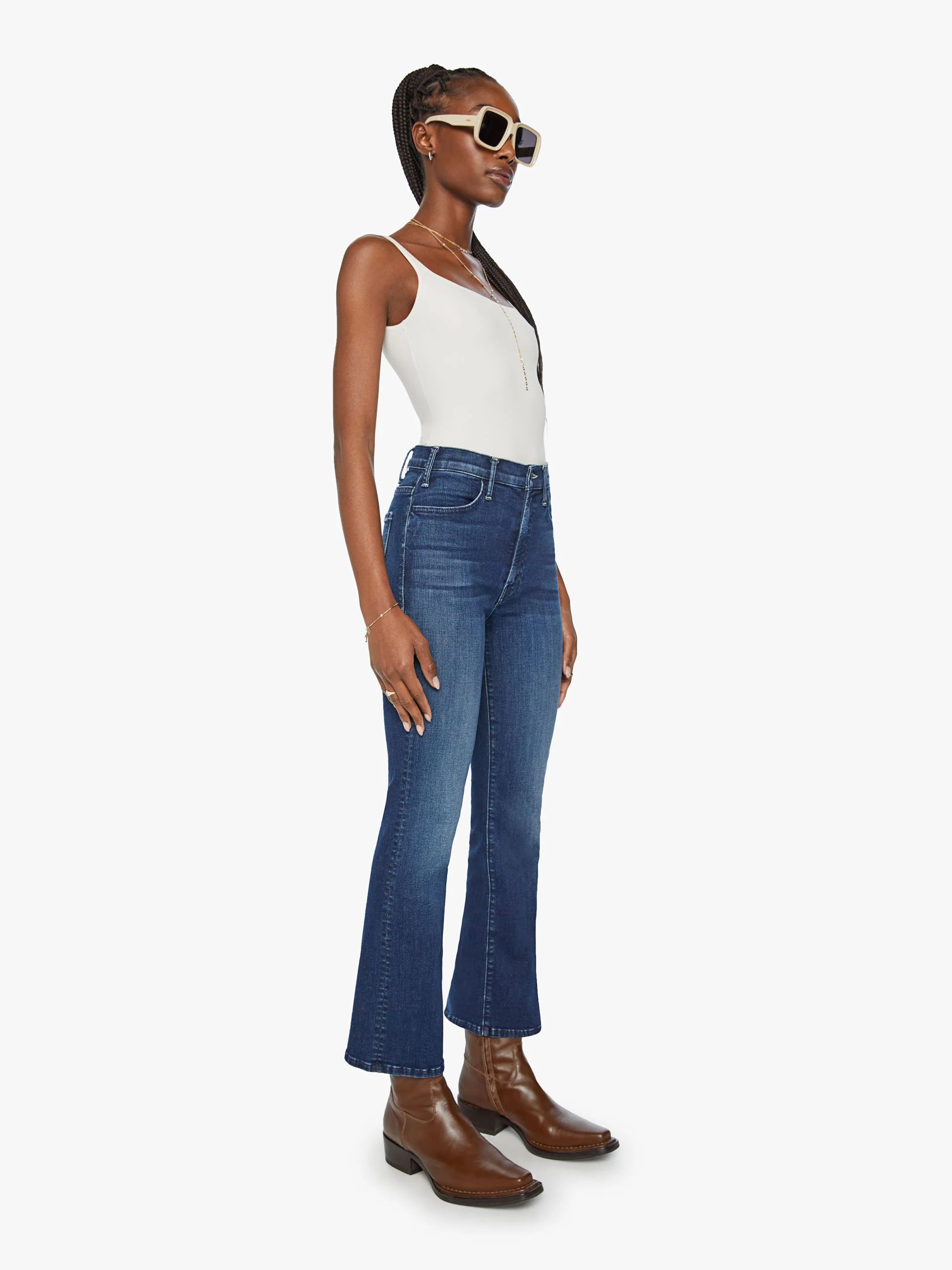 PETITES The Lil' Hustler Ankle - Heirloom | Mother Denim