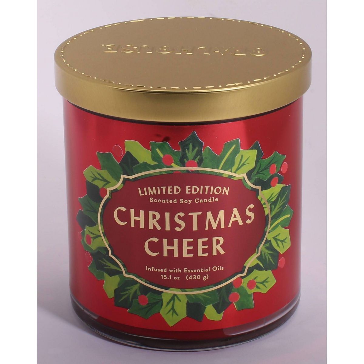 15.1oz Limited Edition Lidded Glass Jar 2-Wick Clove Candle Christmas Cheer - Opalhouse™ | Target