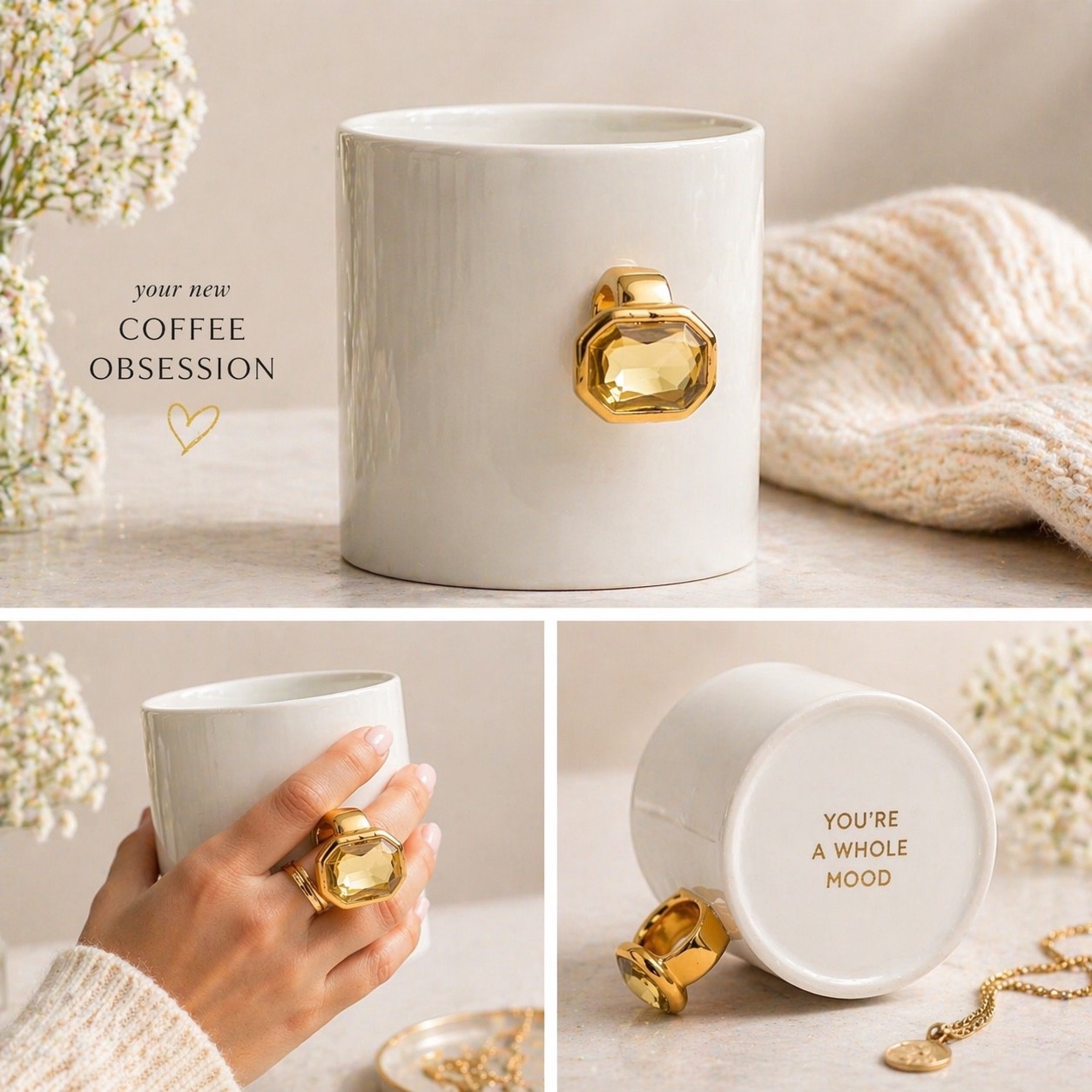 POV: your coffee just got main character energy

A mug… but make it jewelry-coded
The ring detail?? obsessed.
The hidden message at the bottom?? even better 
This is your sign to romanticize your morning routine 
Shop it before it’s gone — you know I only post the good ones 

aesthetic coffee mug, cute coffee mugs unique, luxury coffee mug aesthetic, jewelry inspired mug, gold handle mug, statement mug design, viral coffee mug pinterest, unique gift ideas women, aesthetic kitchen decor, cozy morning routine aesthetic, rich girl morning routine, cute mugs for coffee lovers, trendy home decor finds, amazon aesthetic finds, coffee lover gift ideas, cute mugs with sayings, modern chic kitchen accessories, influencer home finds, pinterest viral products, LTK home finds

#LTKMothersDay #LTKmomlife #LTKdayinmylife