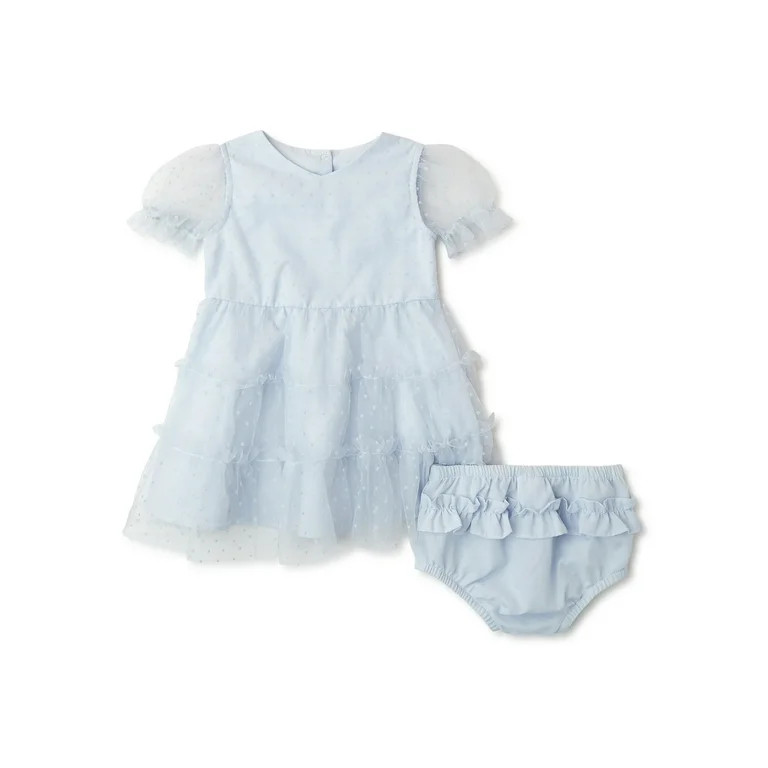Wonder Nation Baby and Toddler Girls Easter Dress, 0/3 Months-5T - Walmart.com | Walmart (US)