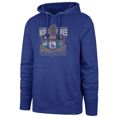 47 Brand Mens 47 Brand Dodgers World Series Champs Headline Hoodie - Mens Royal/Multi Size M | Foot Locker (US)
