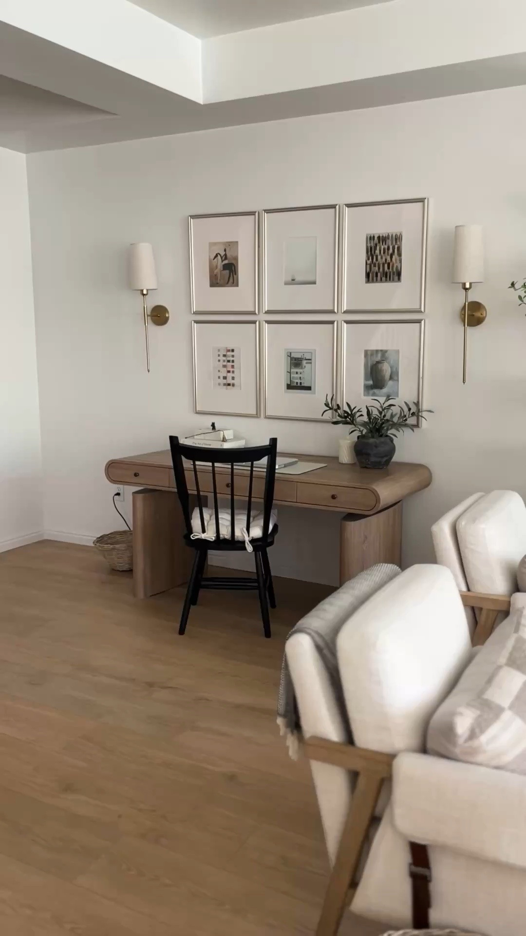 This beautiful lift desk is from ‘Hulala Home’! It’s the ‘Louise mid century desk’ in the color ‘Seadrift’ and I love it, it totally makes the space! 🤍





#officespace #desk #livingroom #homedecor #hulalahome #home #neutral #office #gallerywall #lighting #chair 

#LTKHome