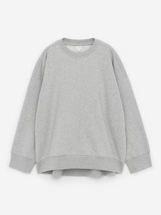 Lockeres Sweatshirt aus Frottee – Graumeliert – ARKET DE | Arket EU