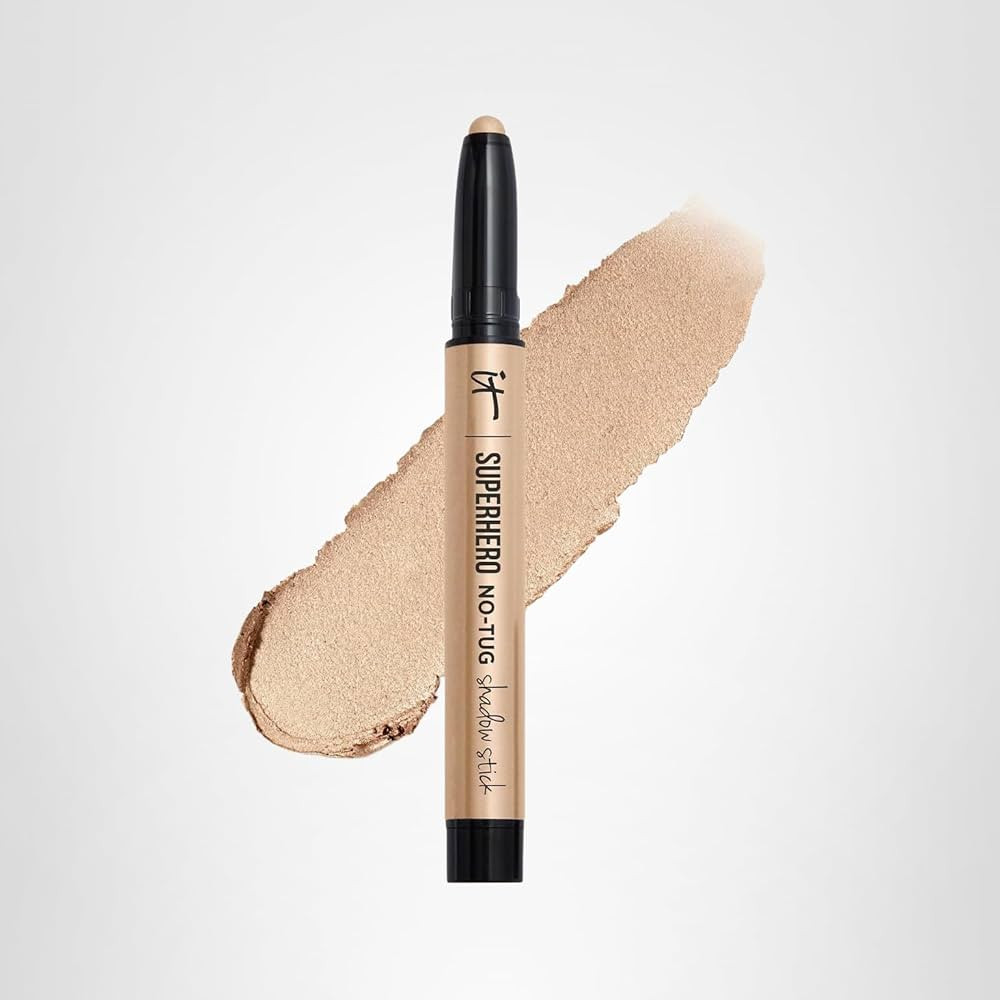 IT Cosmetics Superhero No-Tug Waterproof Eyeshadow Stick - Longwear Blendable Cream with Built-In... | Amazon (US)