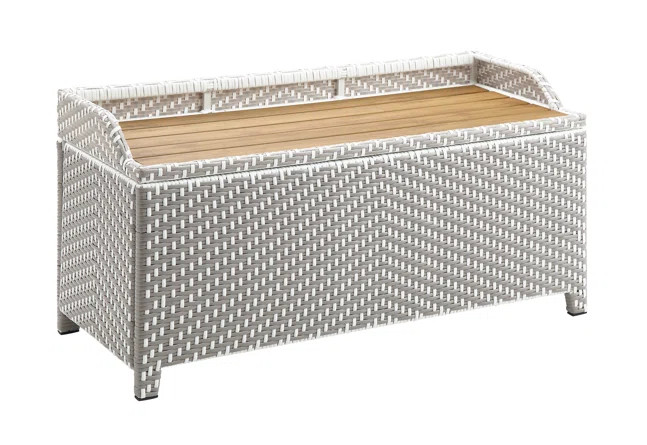 Angelah Wicker Outdoor Bench | Wayfair North America