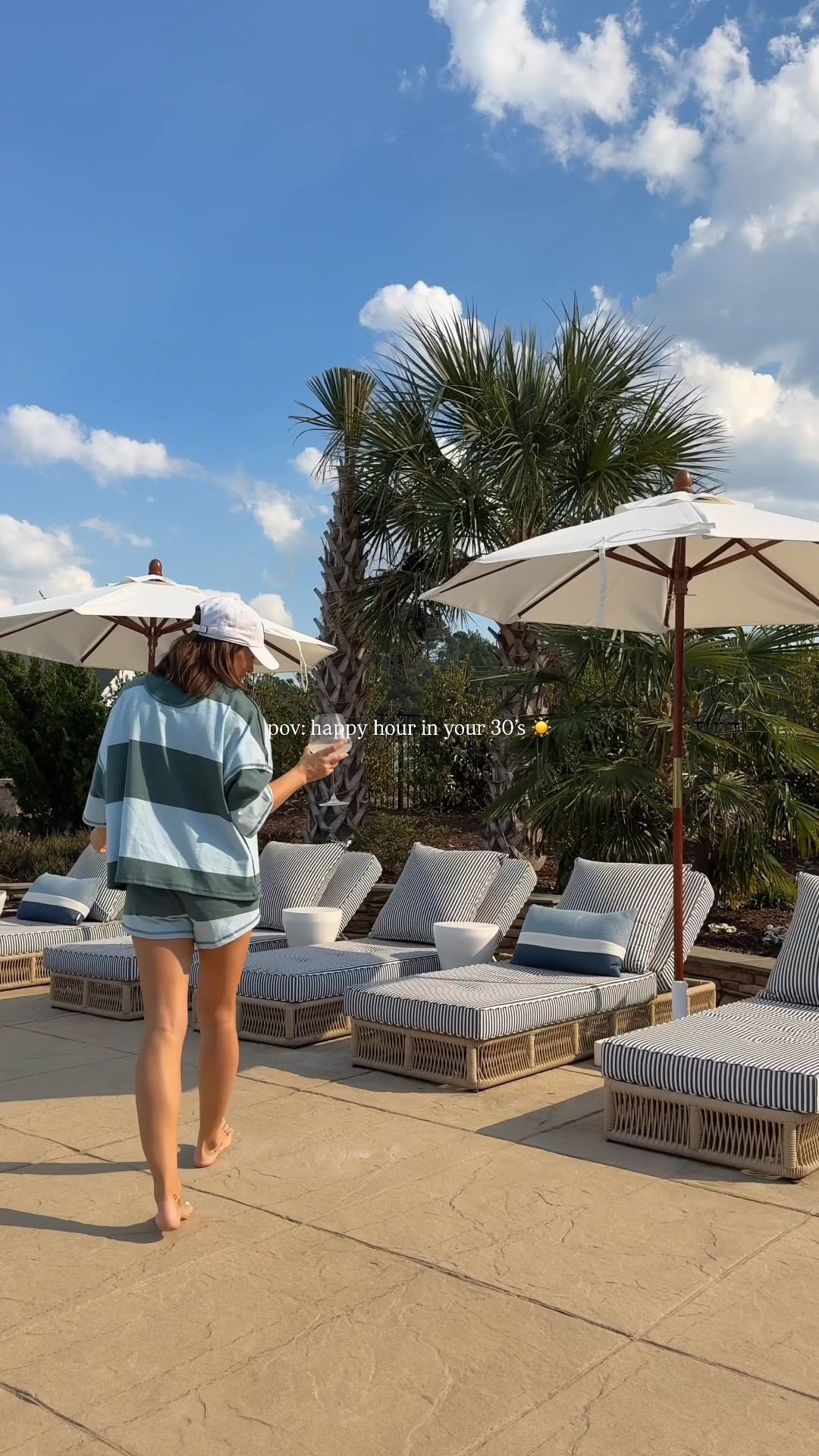 #ad this is my type of happy hour 🥂 

this has quickly become our favorite happy hour spot, especially after adding several pieces from @wayfair including these beautiful umbrellas that give resort vibes ☀️

#wishyouwerehere #wayfairpartner #outdoor #wayfair 

#LTKHome #LTKSaleAlert #LTKSeasonal