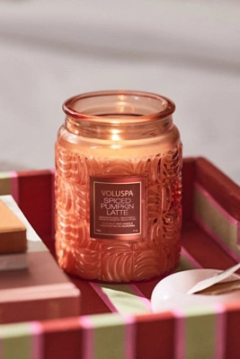 Voluspa Spiced Pumpkin Latte Glass Candle | Anthropologie (US)