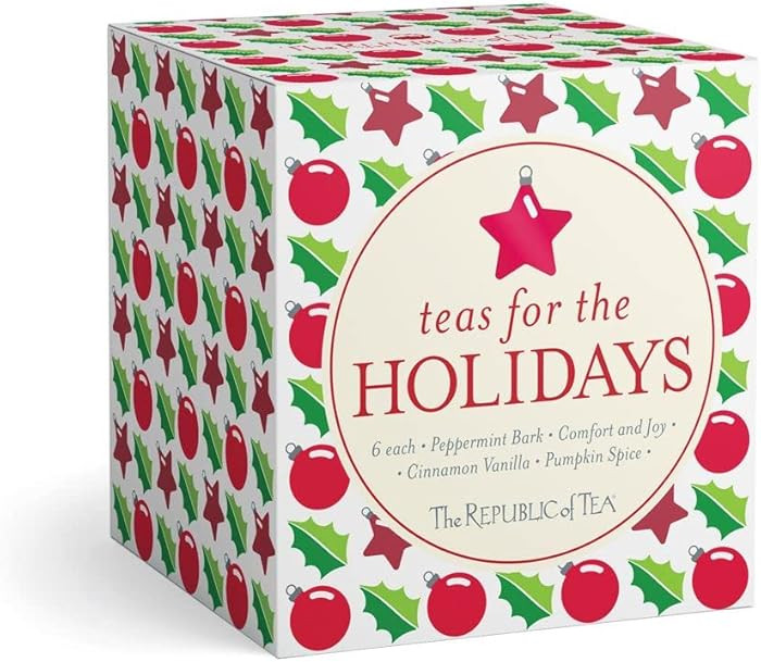 The Republic of Tea – Holiday Teas Assortment, 24 Individually-Wrapped Tea Bag Samples | Pepper... | Amazon (US)