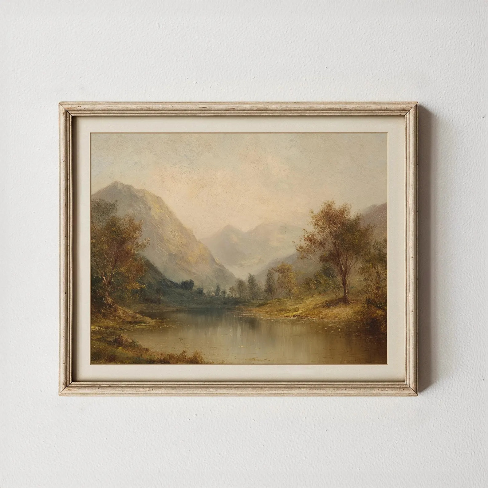 Autumn Landscape Art Print: Ember Peaks Mountain Painting (digital Download - Etsy | Etsy (US)