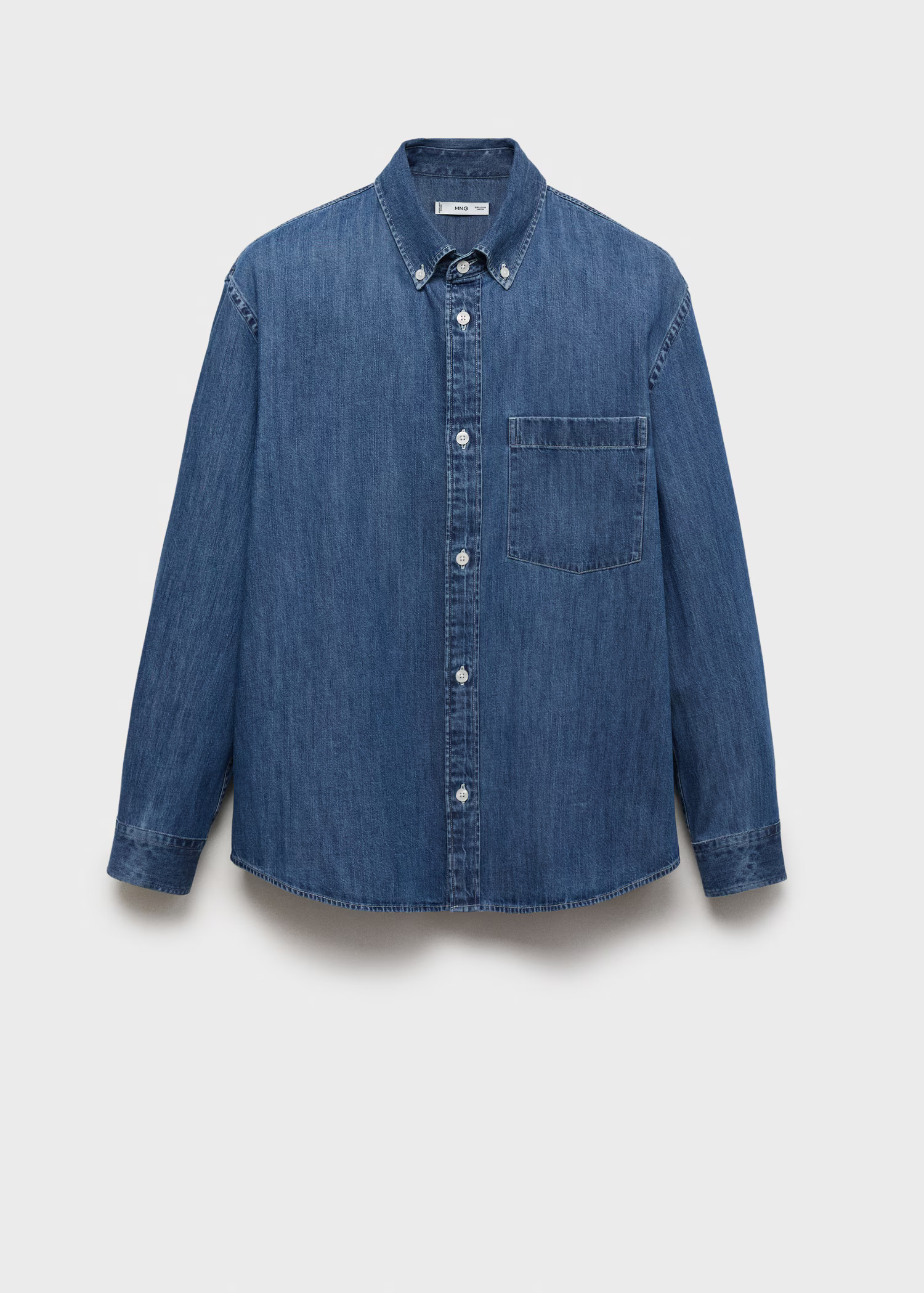Denim shirt with pocket - Men | MANGO USA | Mango (US/MX/AU)