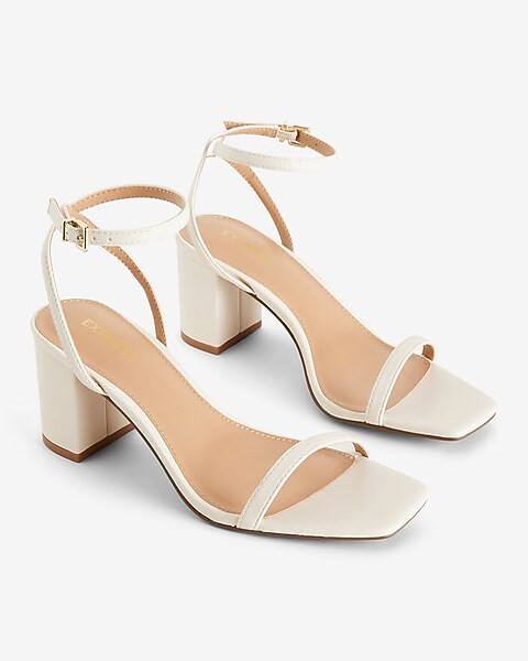 Block Mid Heeled Sandals | Express