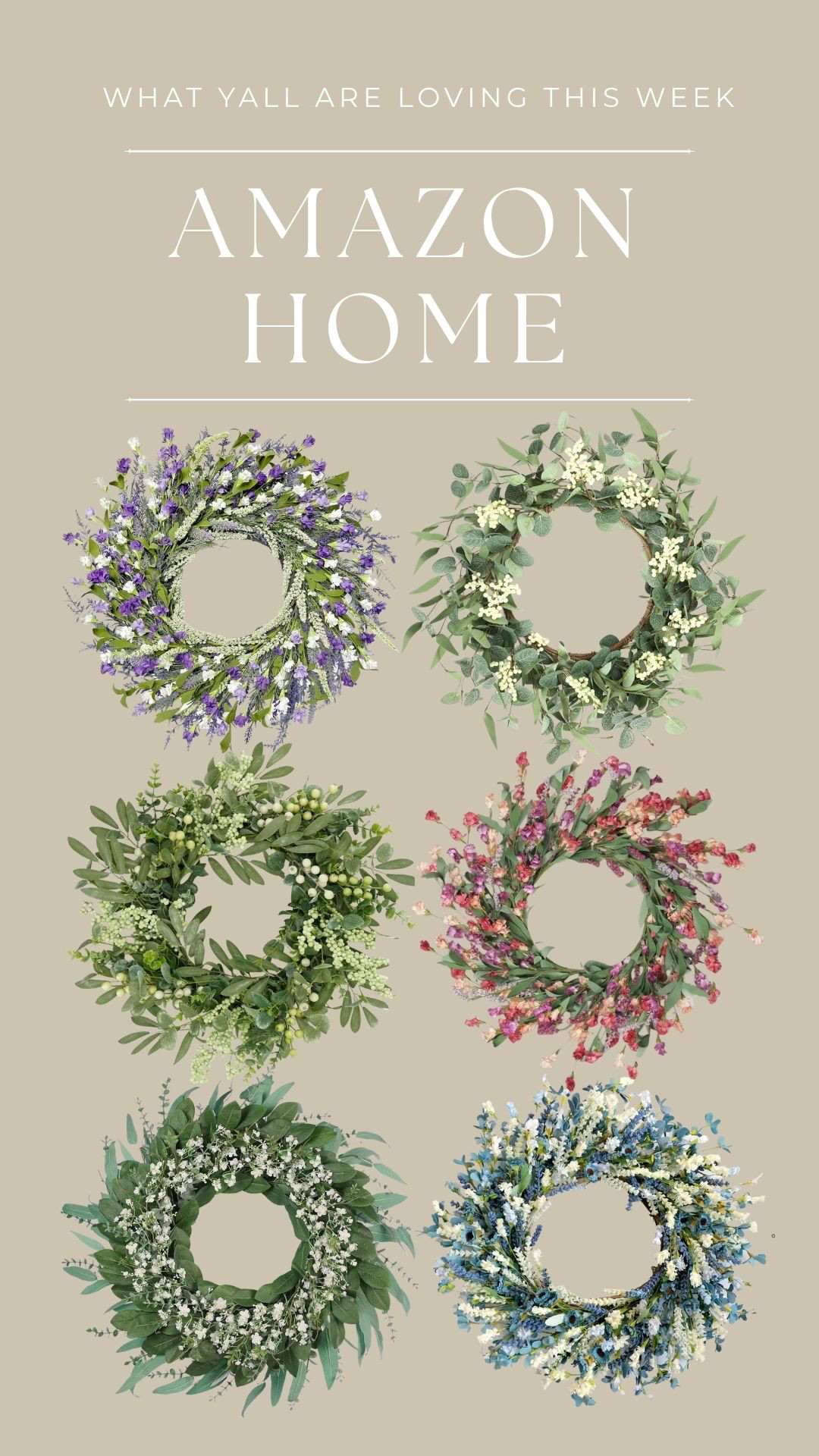 Found these beautiful easter/spring wreaths on Amazon to refresh my front door decor. Perfect for all seasons! 
• 
• 
• 
floral wreaths, front door decor, farmhouse style, spring home decor, seasonal decor, Amazon finds, stylish home accents 

 #LTKSeasonal #LTKHome