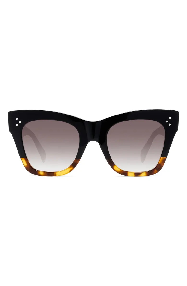 CELINE 50mm Gradient Small Cat Eye Sunglasses | Nordstrom | Nordstrom