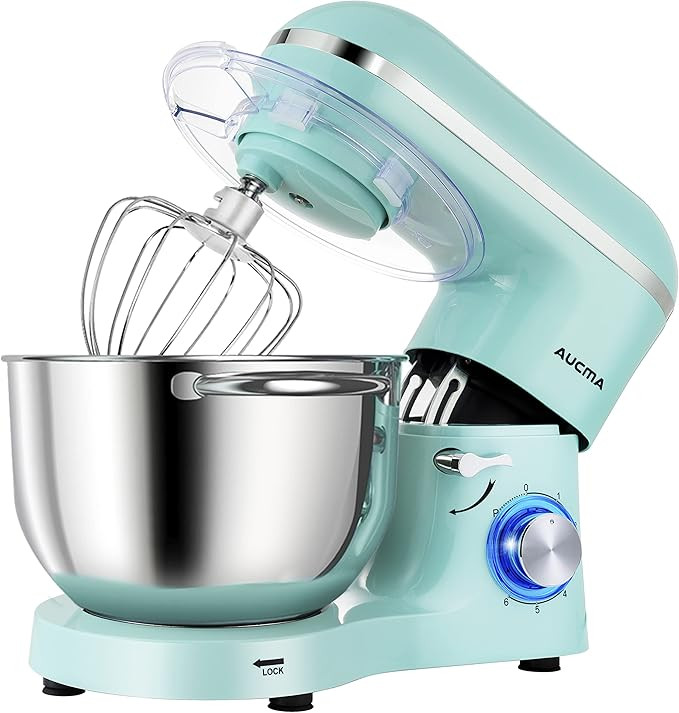 Aucma Stand Mixer,6.5-QT 660W 6-Speed Tilt-Head Food Mixer, Kitchen Electric Mixer with Dough Hoo... | Amazon (US)