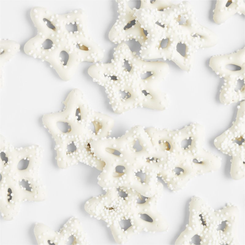 White Snowflake Pretzels in Gift Box + Reviews | Crate & Barrel | Crate & Barrel