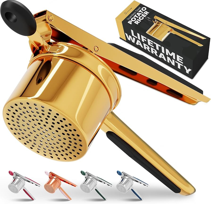 PriorityChef Large 15oz Potato Ricer, Heavy Duty Stainless Steel Potato Masher and Ricer Kitchen ... | Amazon (US)