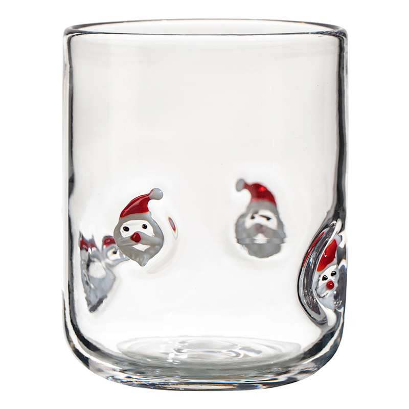 Clear Santa Icon Glass, 17.25Oz, sold by At Home | At Home