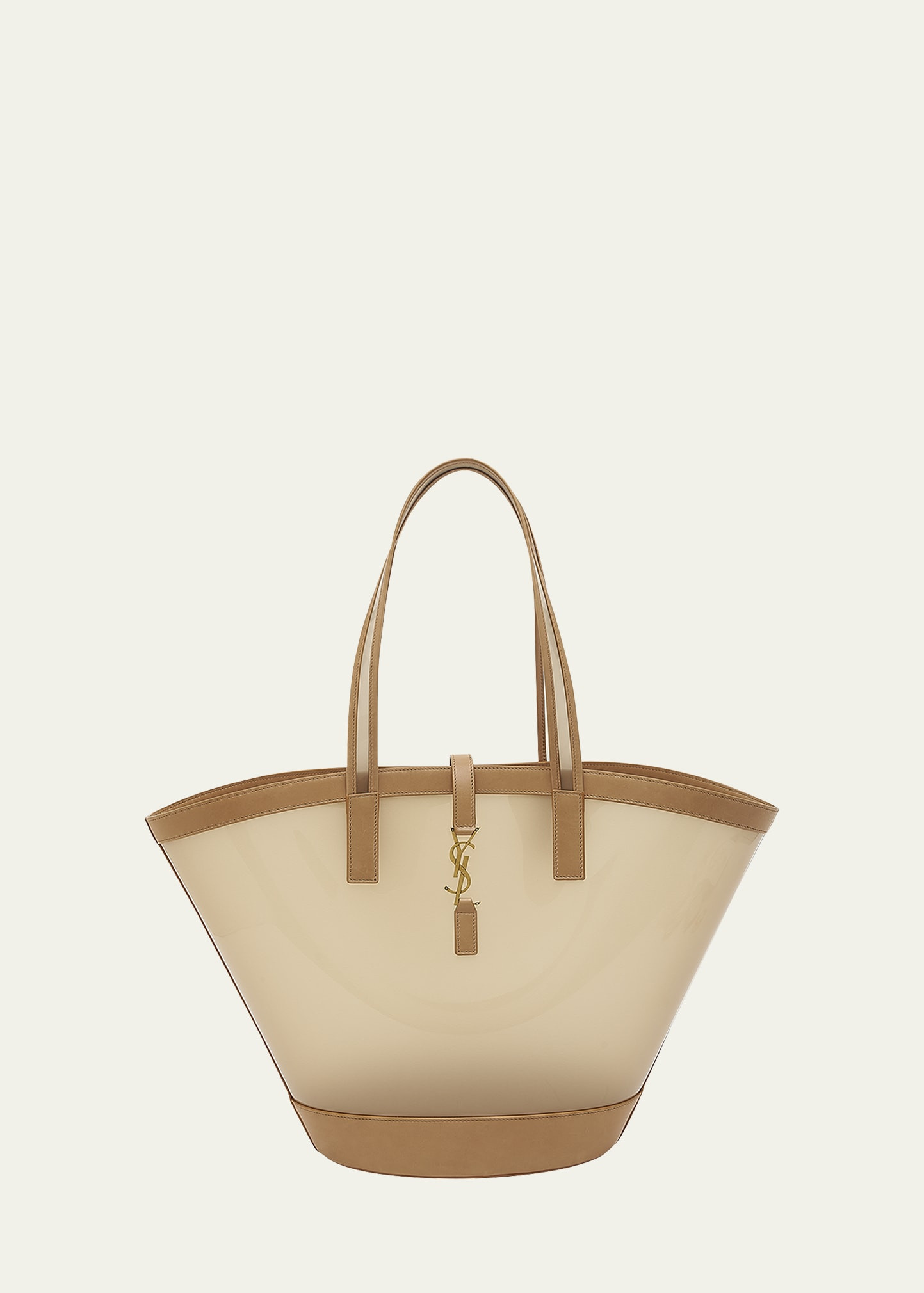 Saint Laurent Medium YSL Vinyl Tote Basket Tote Bag | Bergdorf Goodman