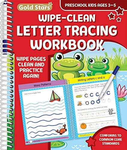 Wipe Clean Letter Tracing Workbook for Preschool Kids Ages 3-5: Practice Pen Control, the Alphabe... | Amazon (US)