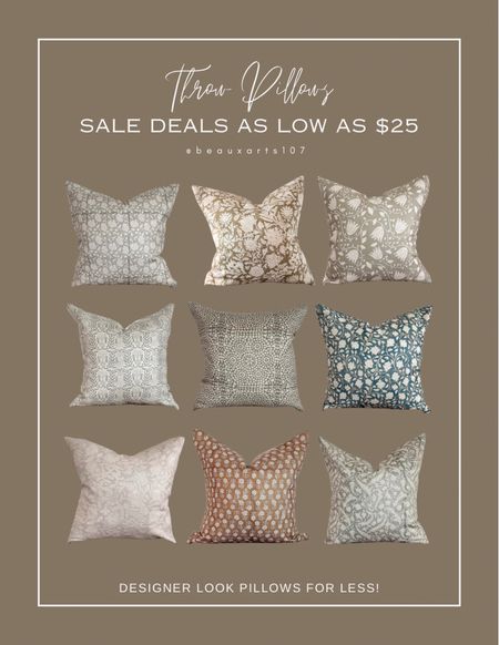 Shop these beautiful designer look pillows starting at just $25!

#LTKSaleAlert #LTKHome #LTKFindsUnder50