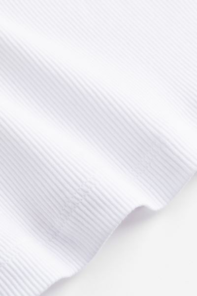 Ribbed Modal-blend T-shirt | H&M (US + CA)