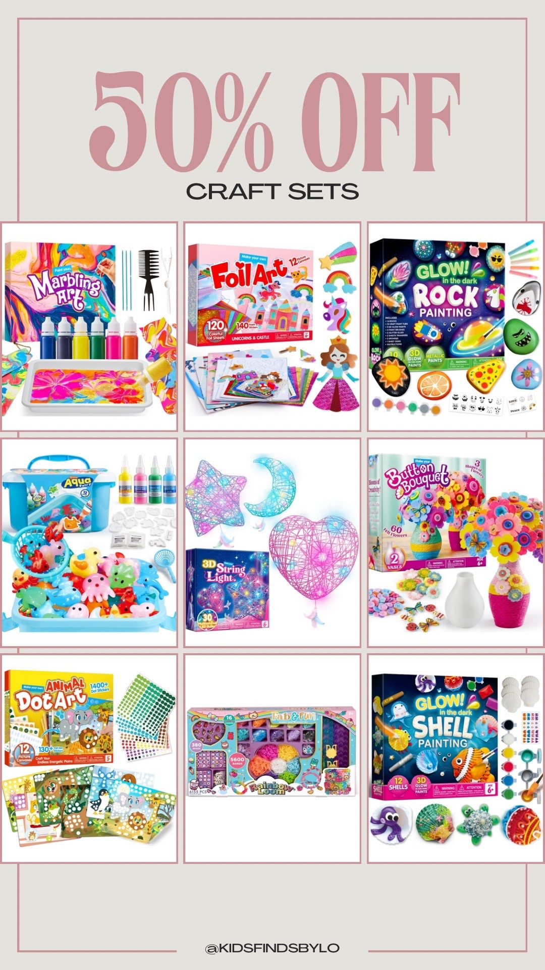 50% off craft sets at target!

#LTKCyberWeek #LTKSaleAlert #LTKKids