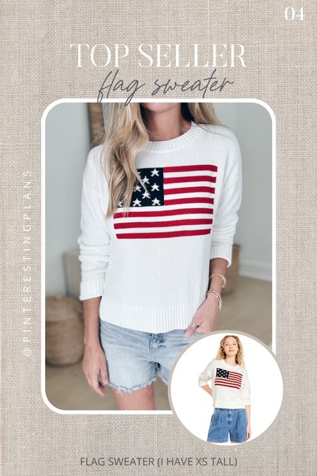 Weekly top seller 🙌🏻🙌🏻

Flag sweater 

#LTKFindsUnder100 #LTKStyleTip #LTKSeasonal