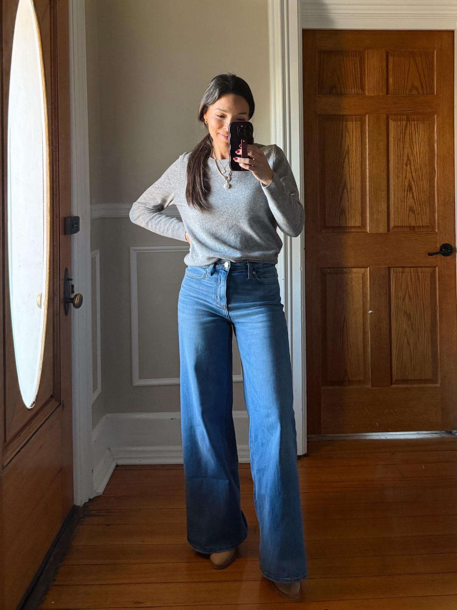 The most flattering $28 jeans from Target! Size up since they run small. 

I’m 5’5’’ for reference and they work with tennis shoes or a heel! 

#LTKSaleAlert #LTKmomlife